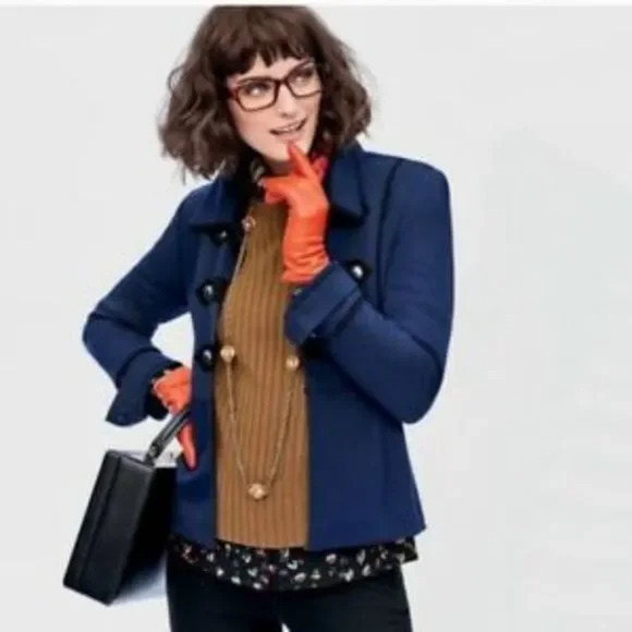 cAbi 3375 Jacket Medium Navy Blue In The Band Military Moto Long Sleeve - Picture 11 of 15